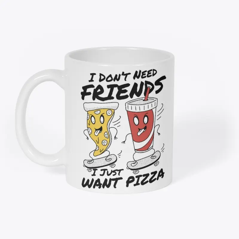 Pizza Over Friends Tee