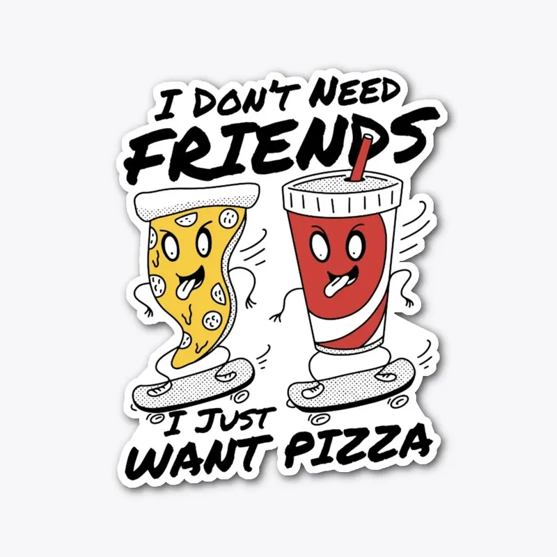 Pizza Over Friends Tee